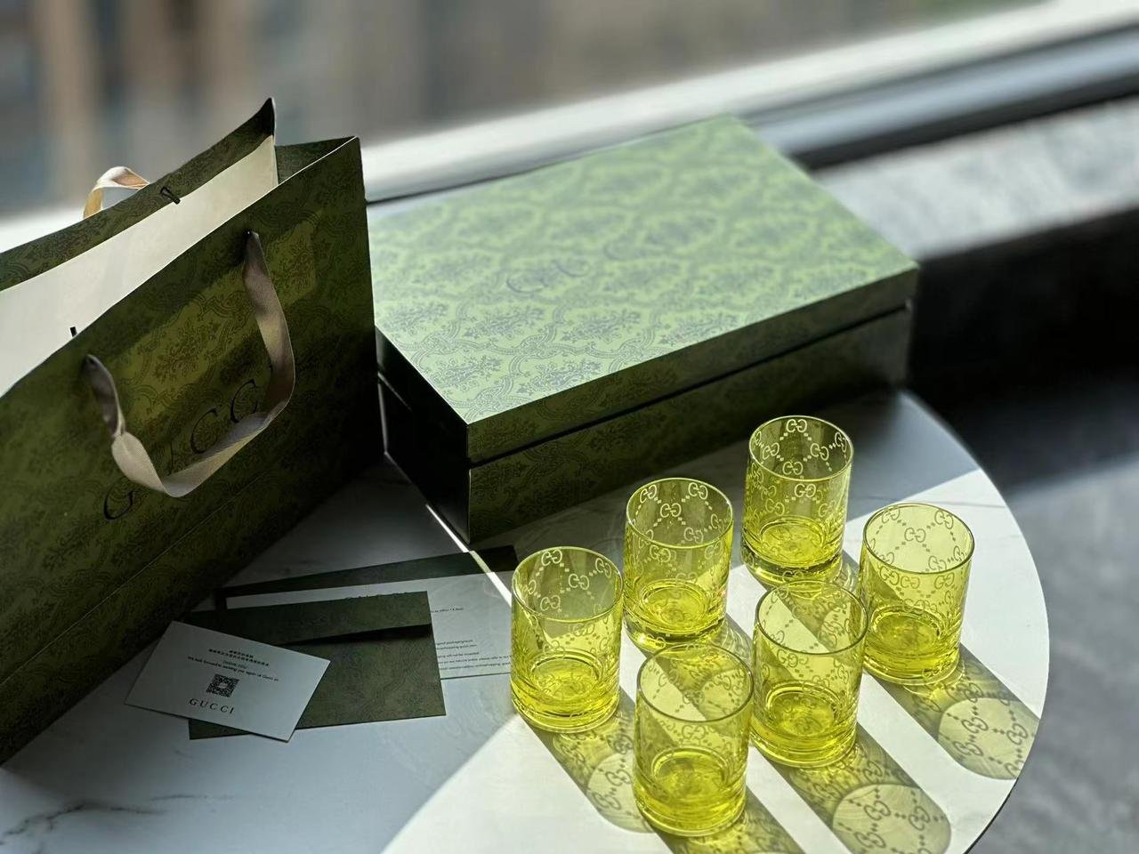 Gucci Water cups set of 6 - Gucci Cups | Aleppo Gift UAE
